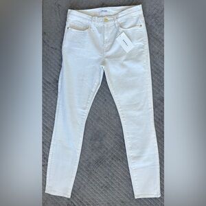 FRAME Le Skinny de Jeanne Crop White Jeans NWT Size 27